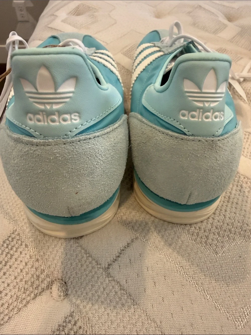 adidas SL 72 Women's Sneakers in Aqua and White